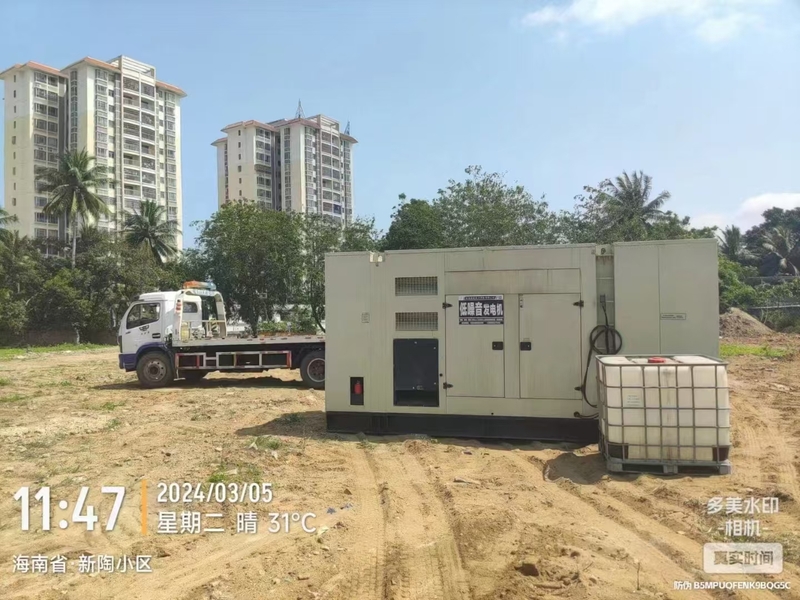海口低噪音发电机组租赁的实际场景
